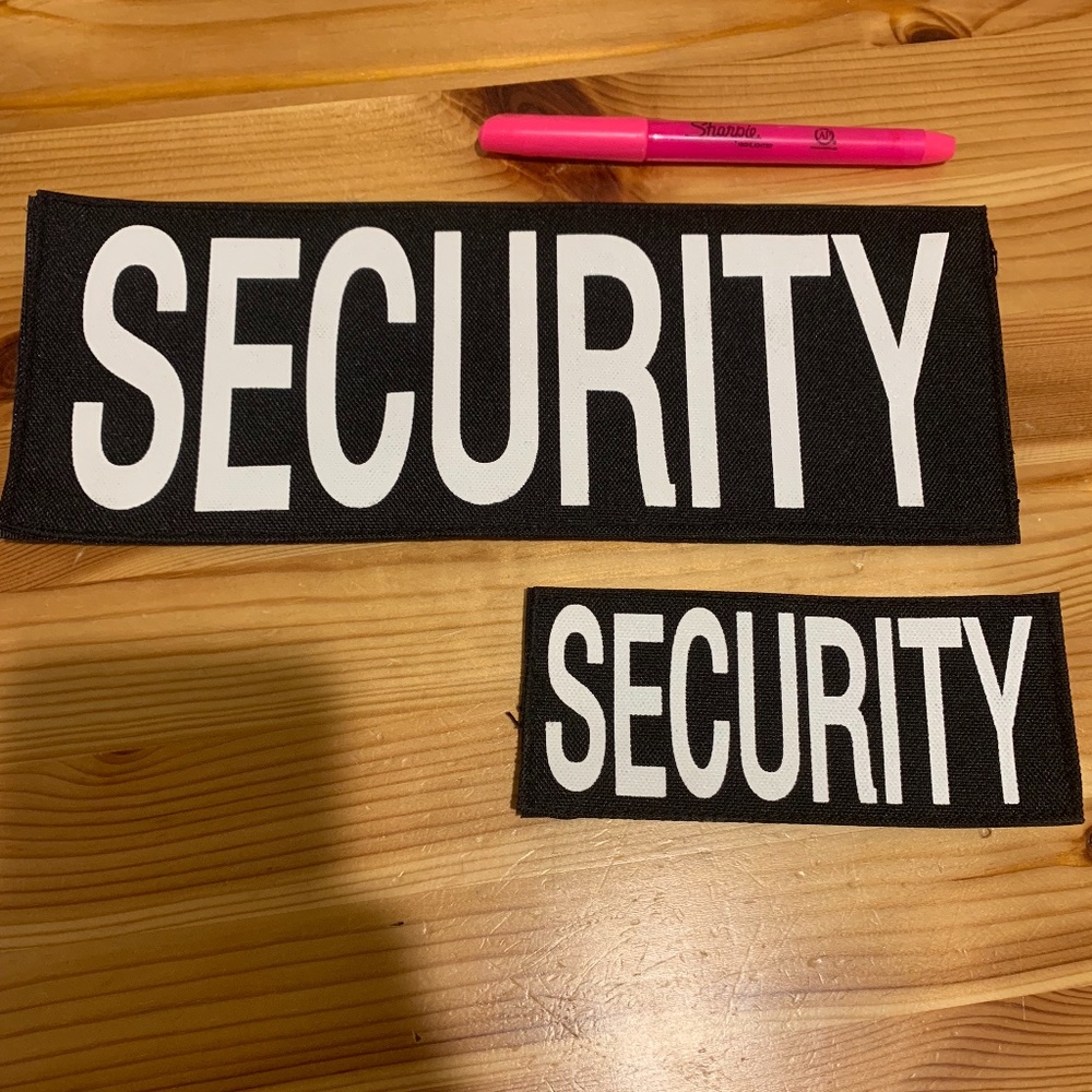 Security Velcro patches for tactical vest